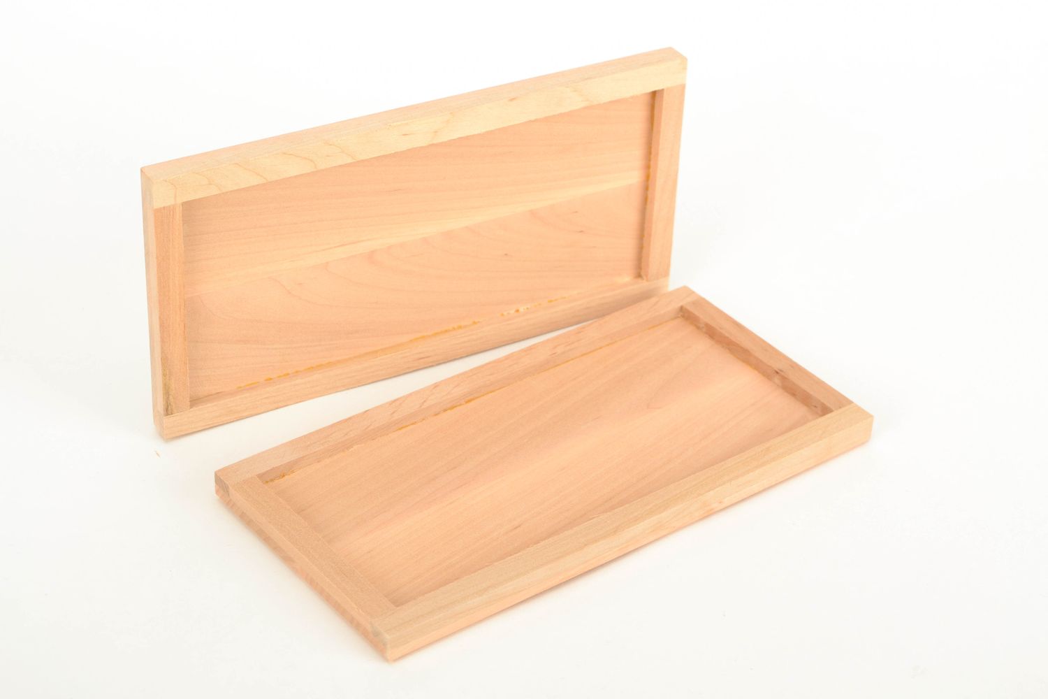 Alder wood craft blank for jewelry box photo 4