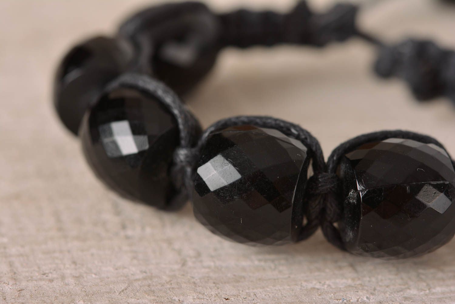 Модный браслет хэнд мейд браслет из ниток черный оригинальный плетеный браслет фото 3