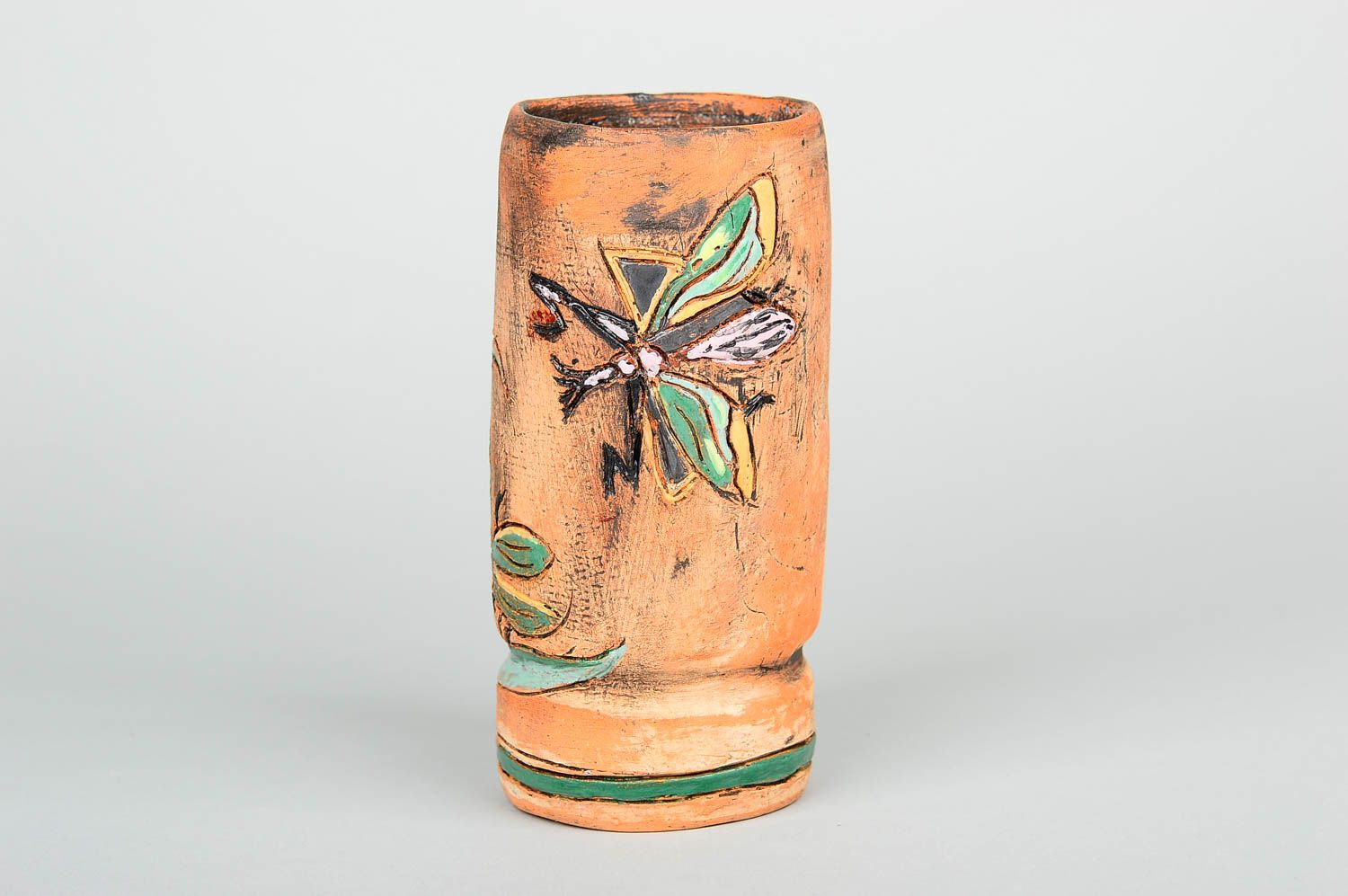Керамическая ваза ручной работы декор для дома керамическая ваза для цветов фото 4