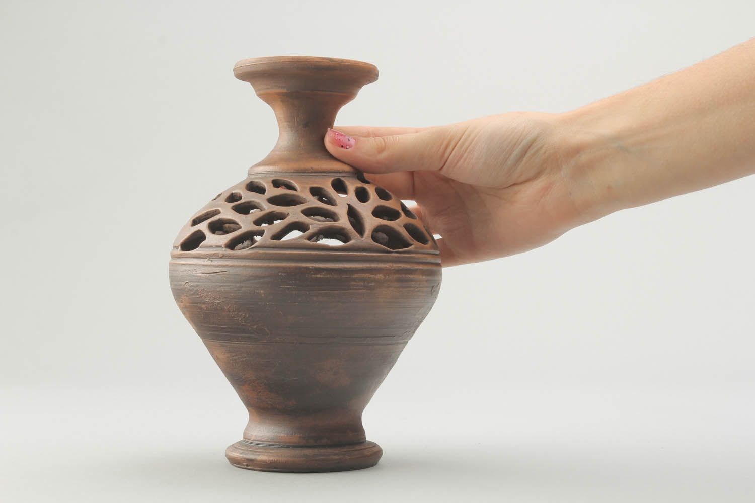 Vase en céramique décoratif fait main photo 3