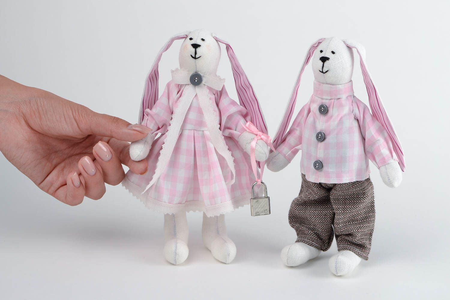 Игрушки зайцы авторские игрушки ручной работы мягкие игрушки для дома и детей фото 2