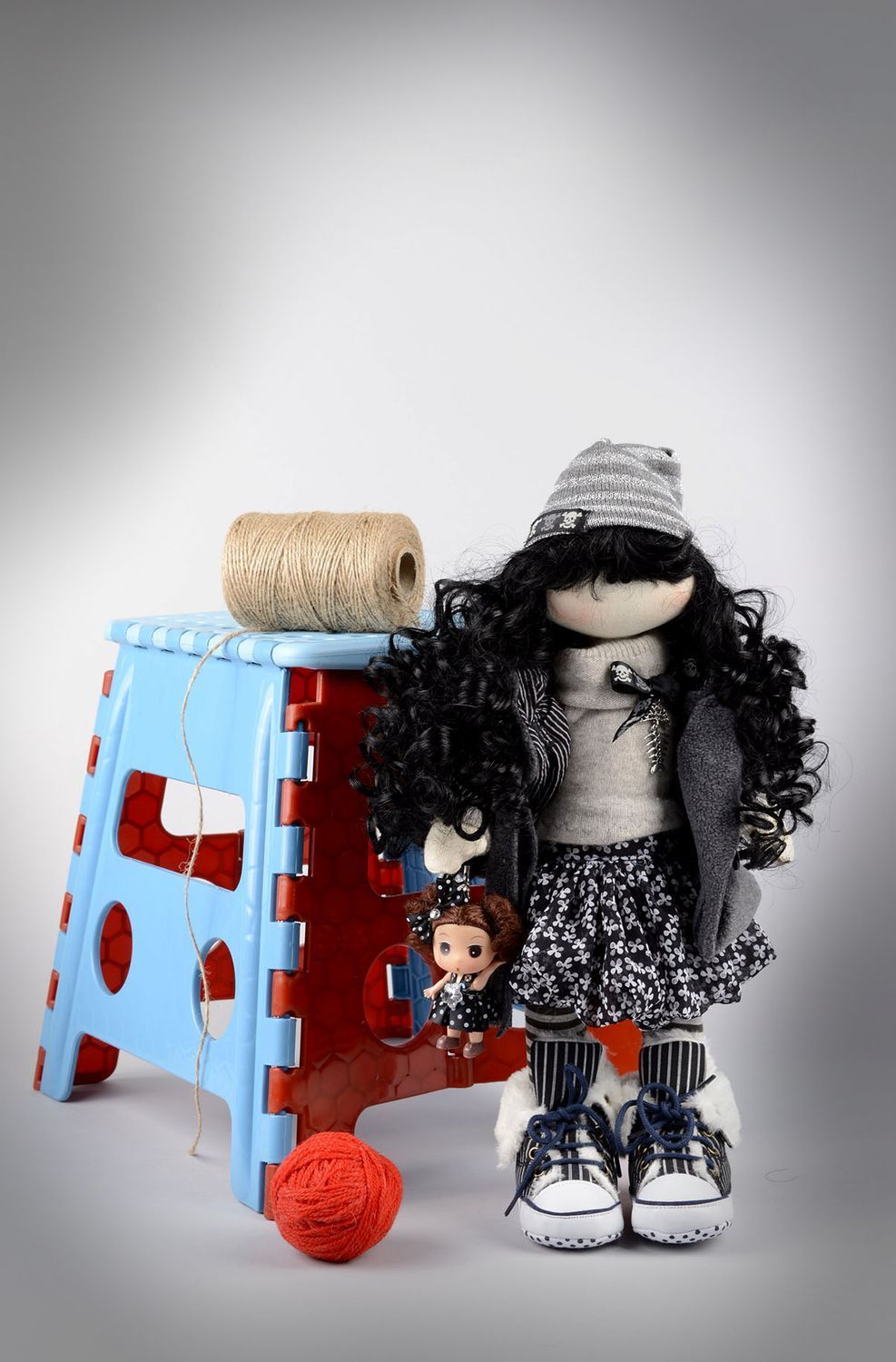 Авторская кукла ручной работы кукла из ткани игрушка для девочек в костюме фото 5