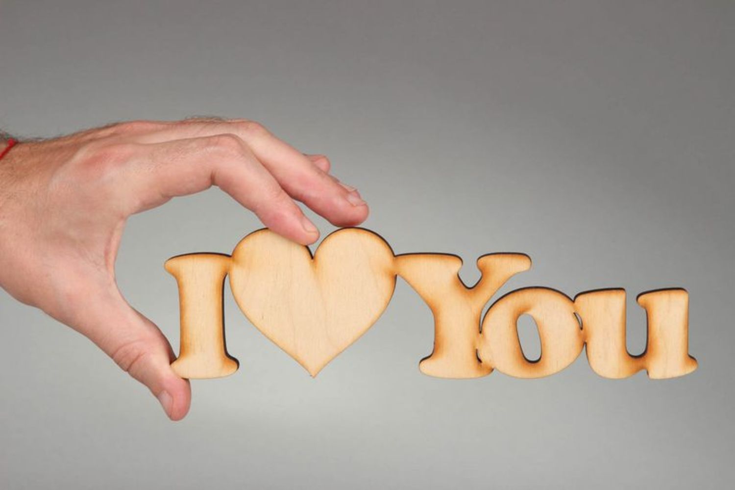 Chipboard lettering I love you photo 4