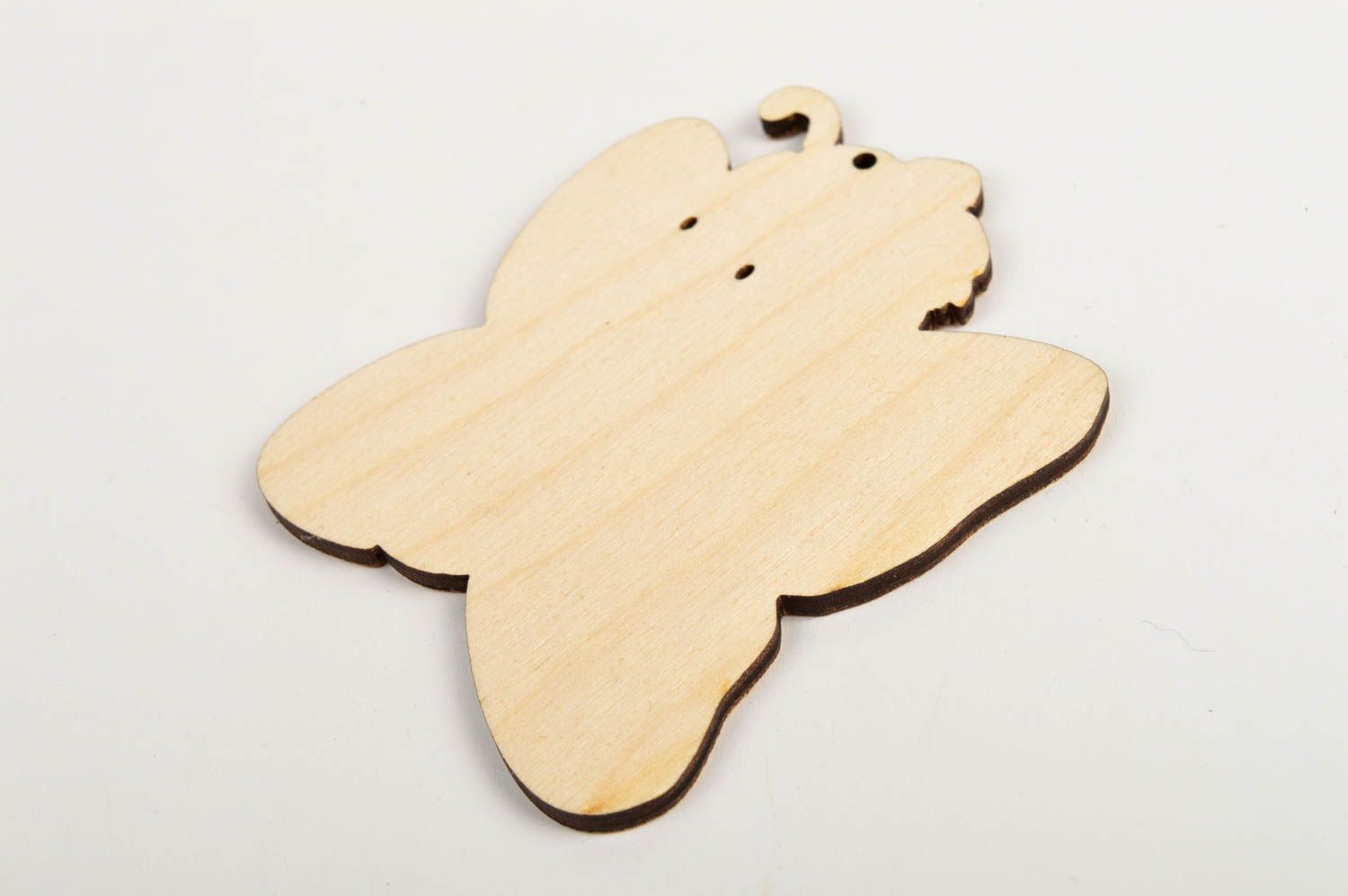 Cute handmade wooden blank toy gift ideas for kids art materials art supplies photo 5