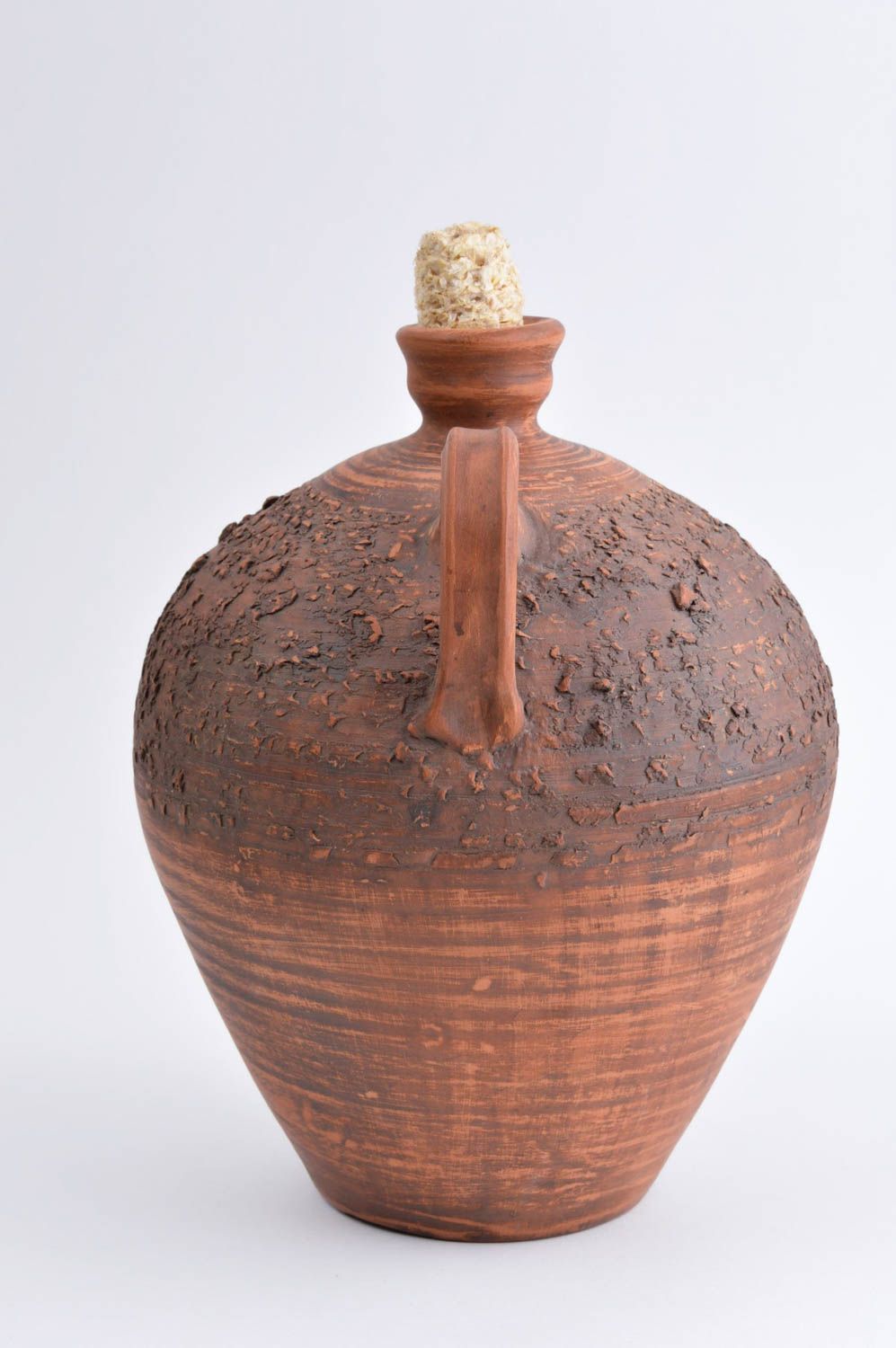 Keramik Krug handmade Ton Geschirr Krug aus Ton Öko Geschirr 2.5 L mit Griffen foto 2