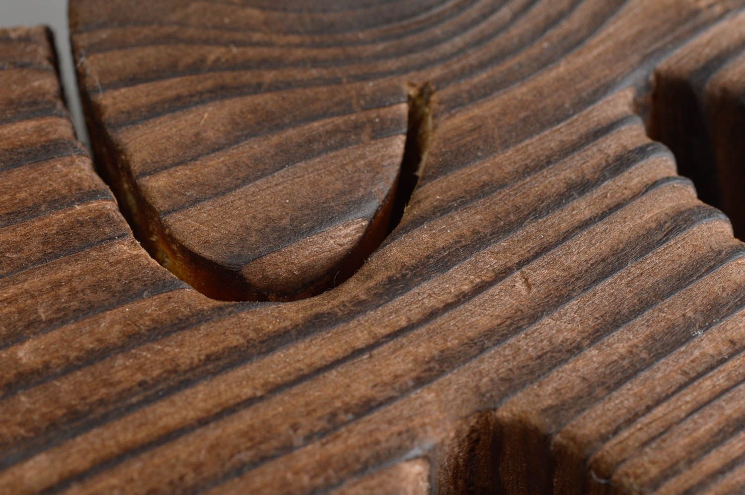 Figura de madera de pino artesanal pequeña diseño de interior regalo original foto 5