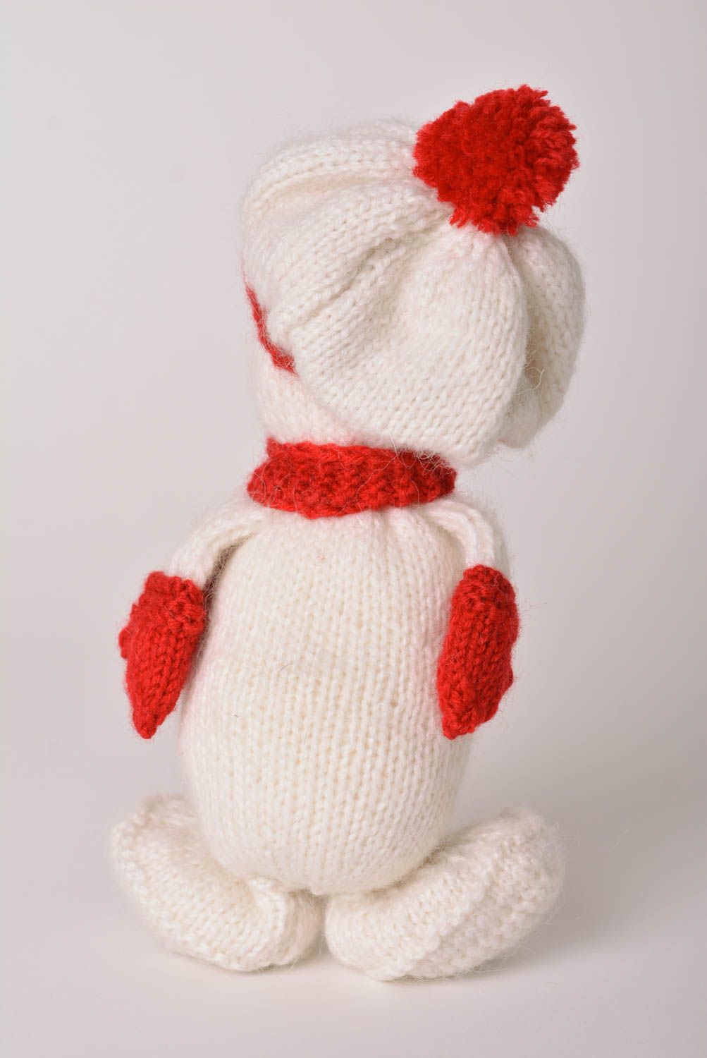 Peluche bonhomme faite main Jouet enfant Cadeau original laine tricot crochet photo 4