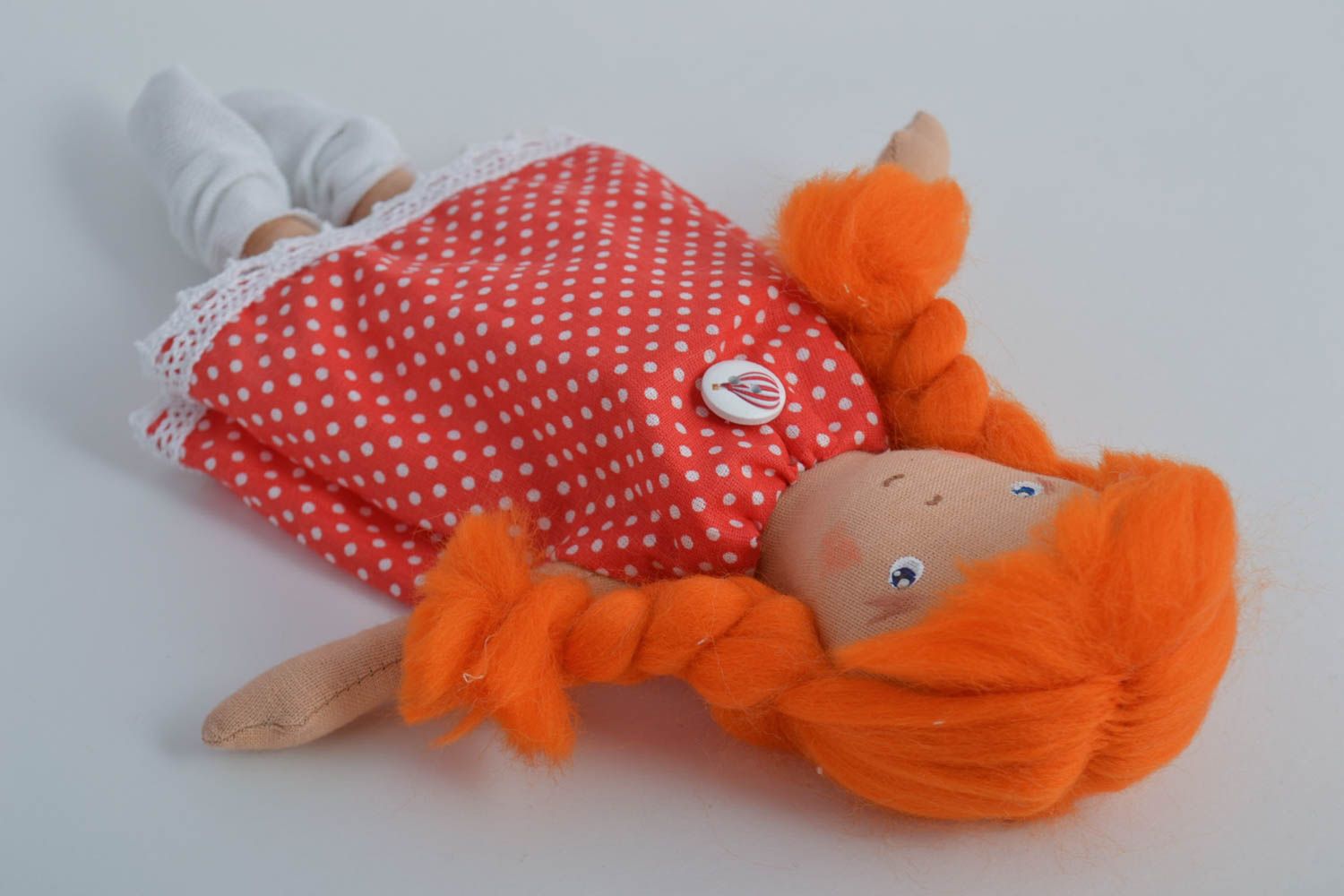 Handmade Stoff Puppe Kinder Spielzeug Geschenkidee für Mädchen Designer Puppe foto 4