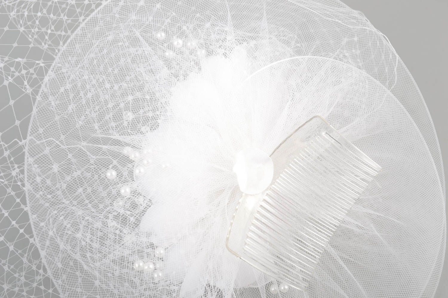 Свадебный аксессуар ручной работы украшение для волос свадебное украшение шляпка фото 2
