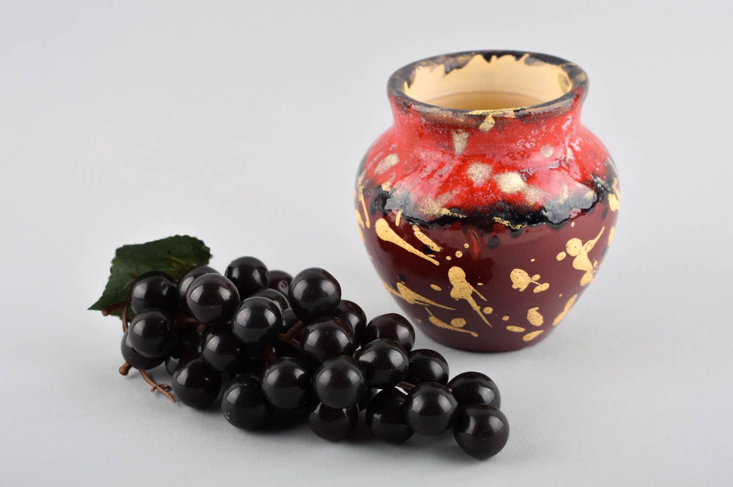 Ваза для декора ручной работы красивая ваза из керамики авторский декор для дома фото 1