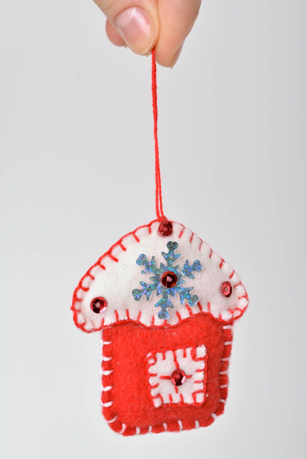 Jouets Noël faits main Suspensions décoratives en feutre Déco maison 8 pièces photo 4
