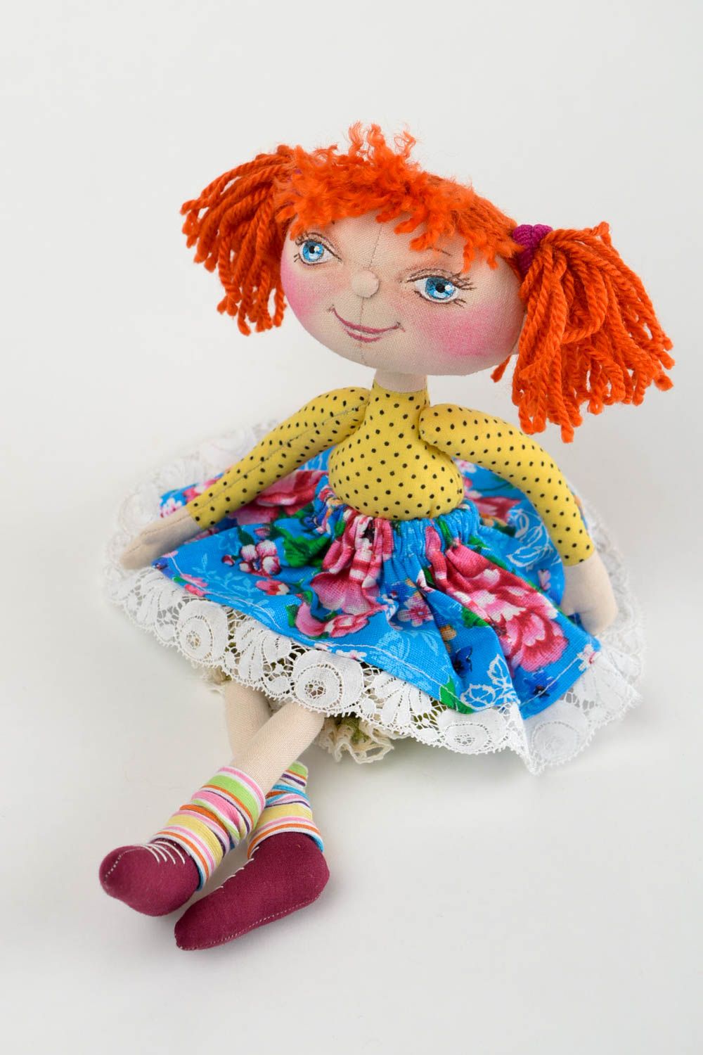Handmade designer collection toy unusual designer doll beautiful kids doll photo 5