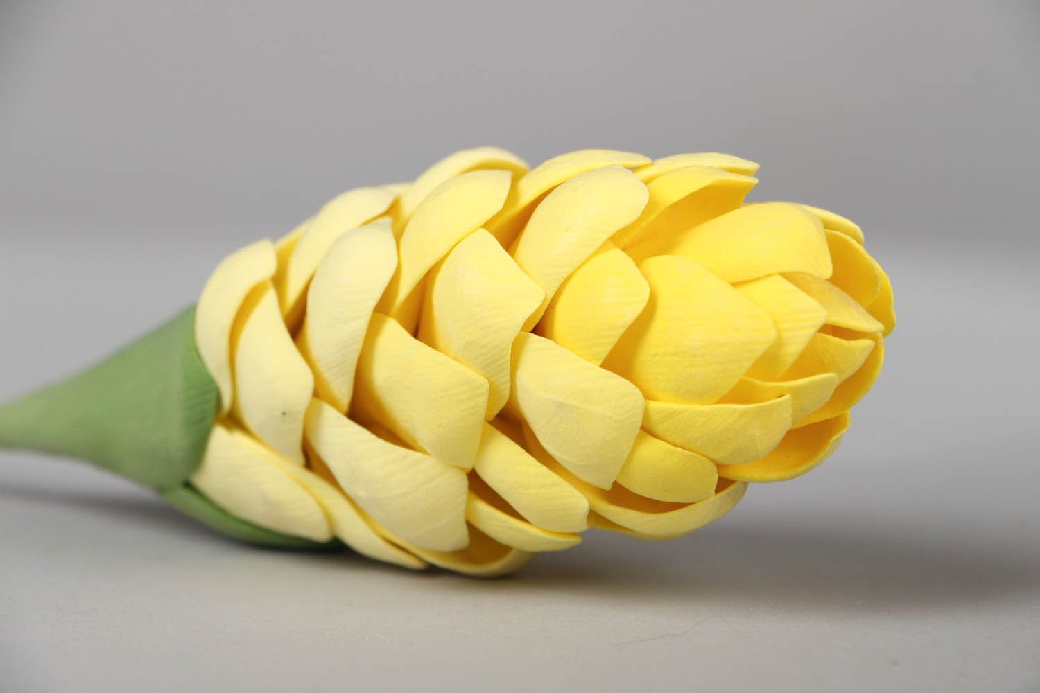 Fleur décorative de gingembre en pâte polymère photo 3