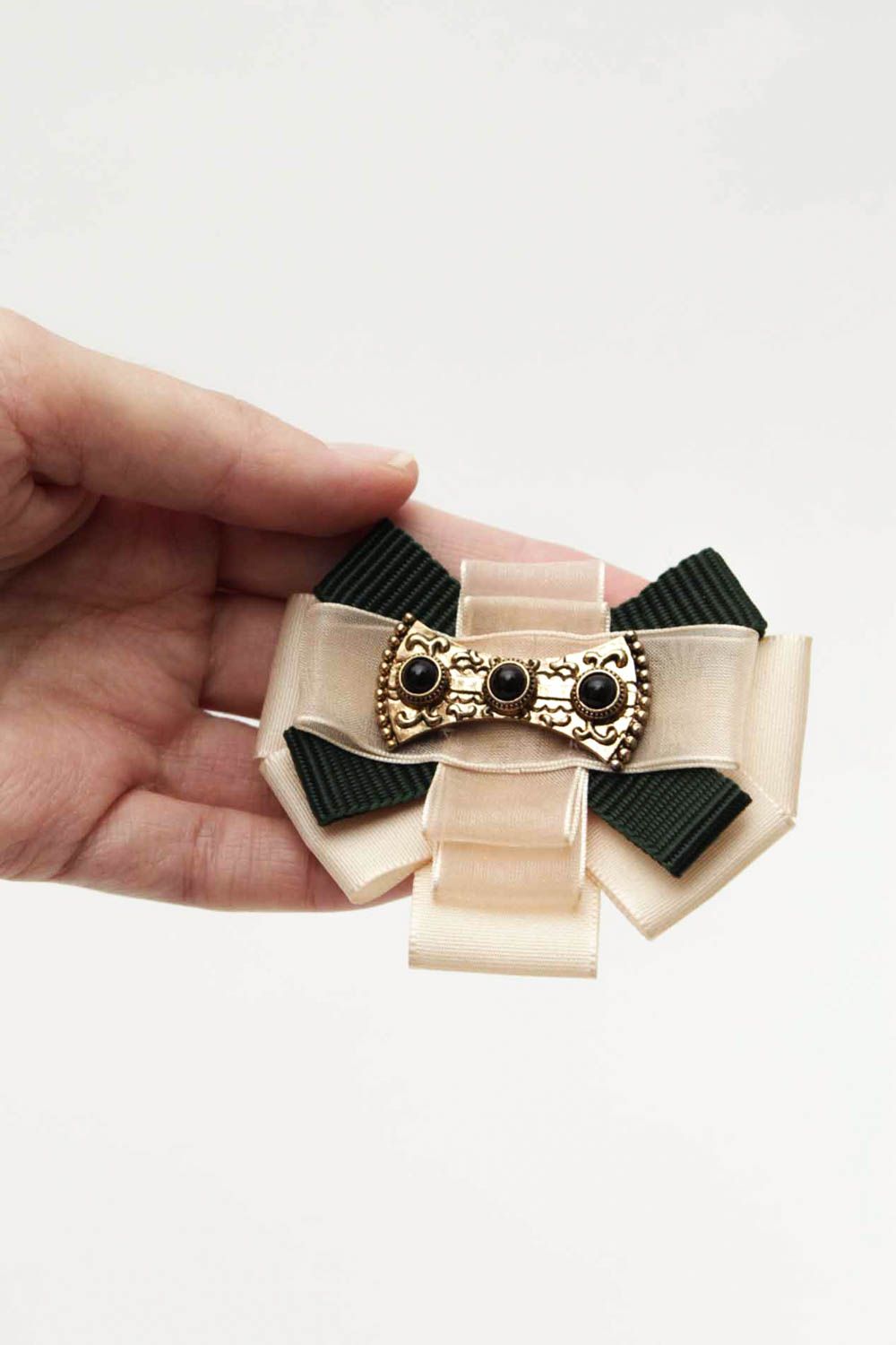 Designer brooch handmade textile brooch present for women fashion jewelry photo 2