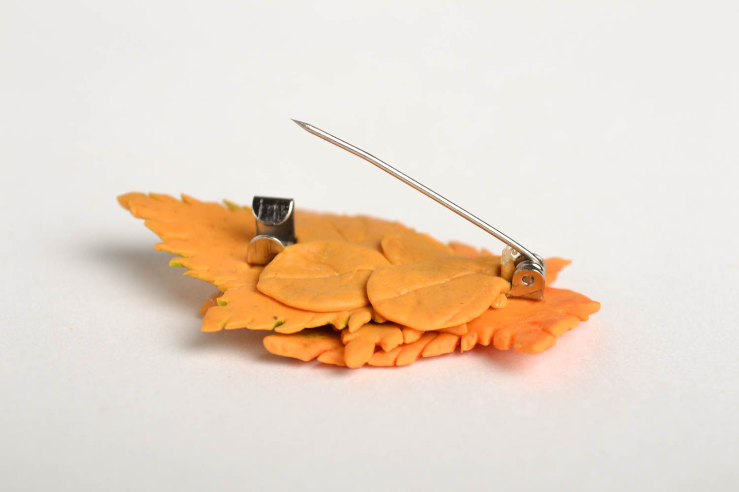 Broche hecho a mano con forma de hojas accesorio de moda regalo original foto 4