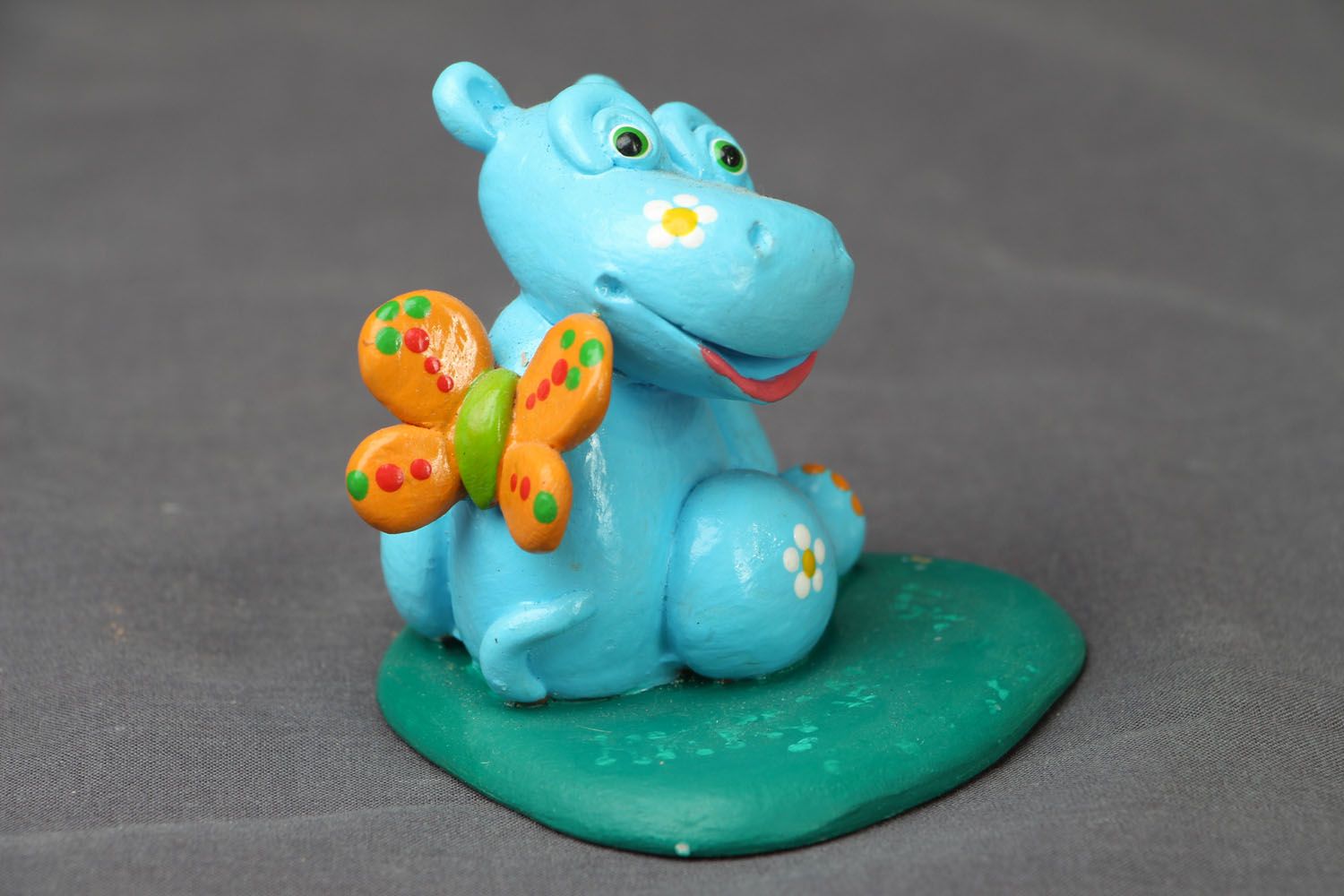 Clay figurine Hippo photo 2