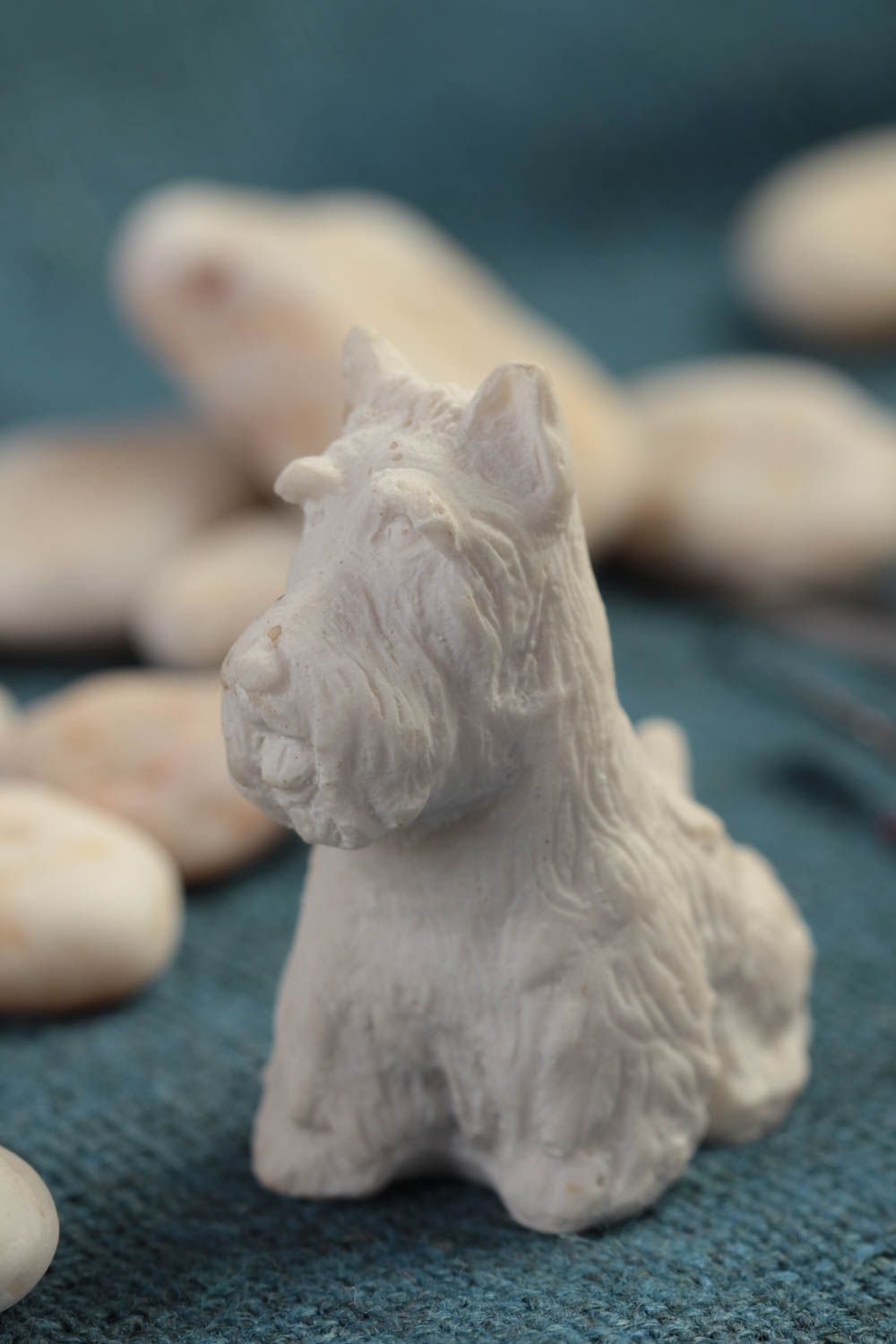 Handmade statuette for painting miniature creative work figurine craft supplies photo 1