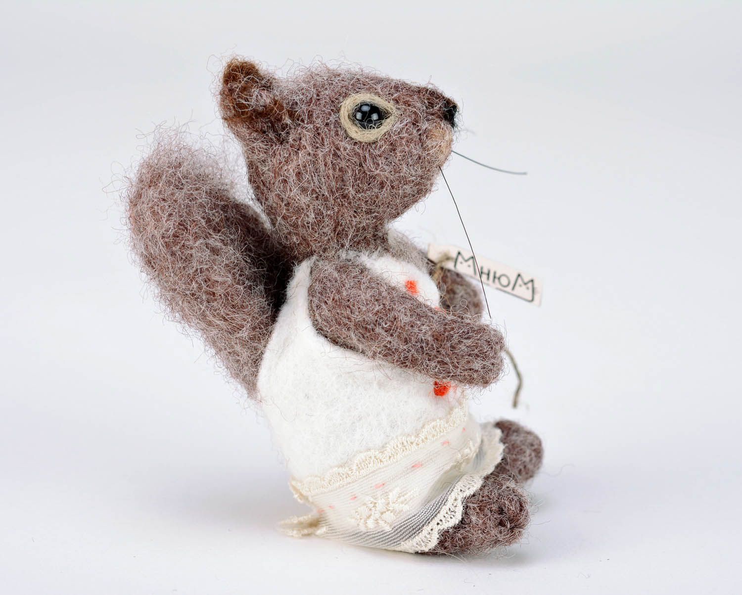 Woolen felted toy Squirrel photo 5