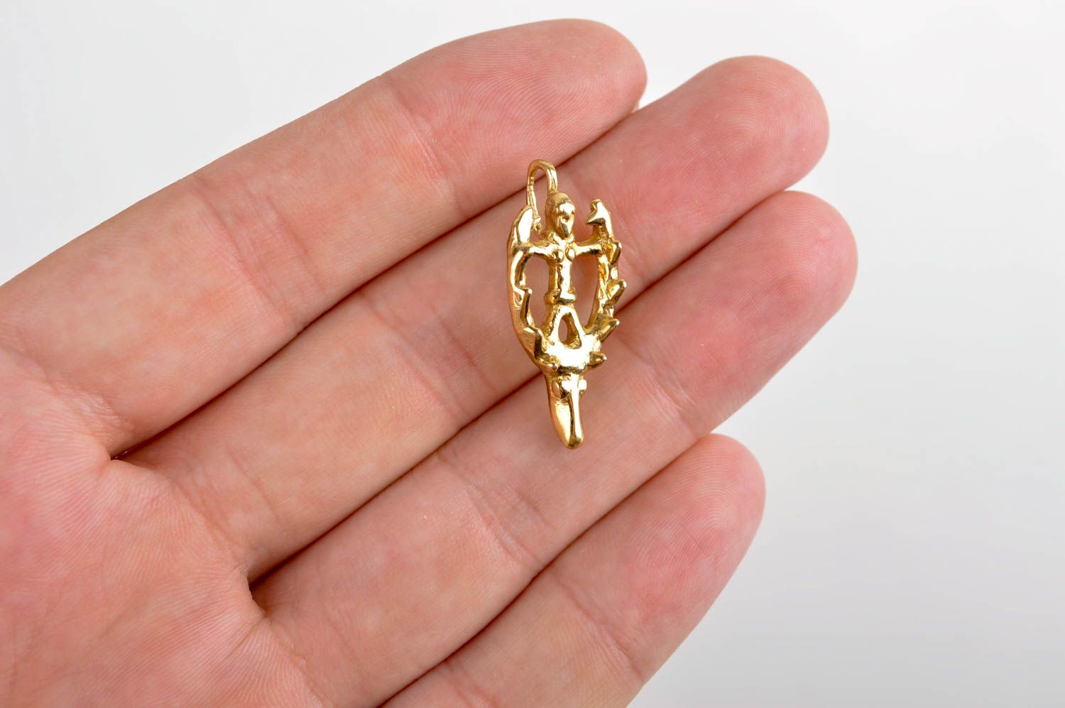 Handmade brass pendant metal jewelry accessories for men present for men  photo 5