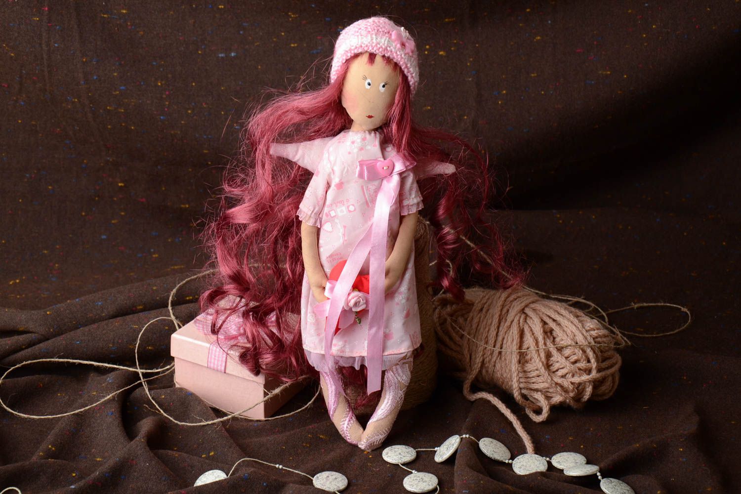 Collectible fabric doll photo 1
