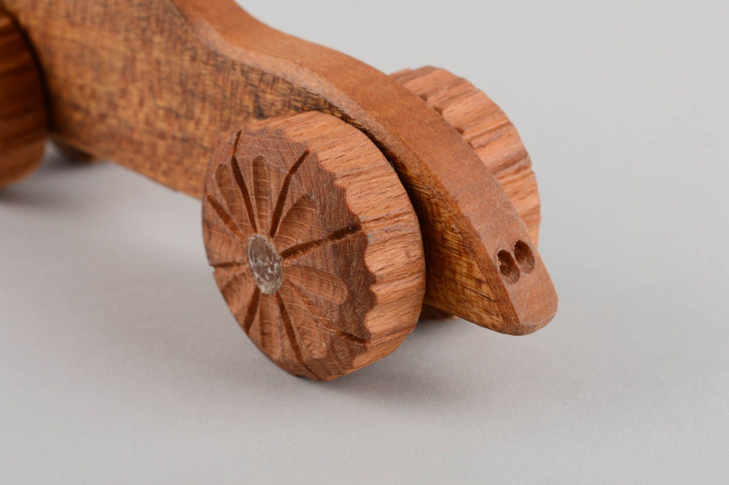 Juguete de madera artesanal original para niños regalo ecológico bonito foto 5