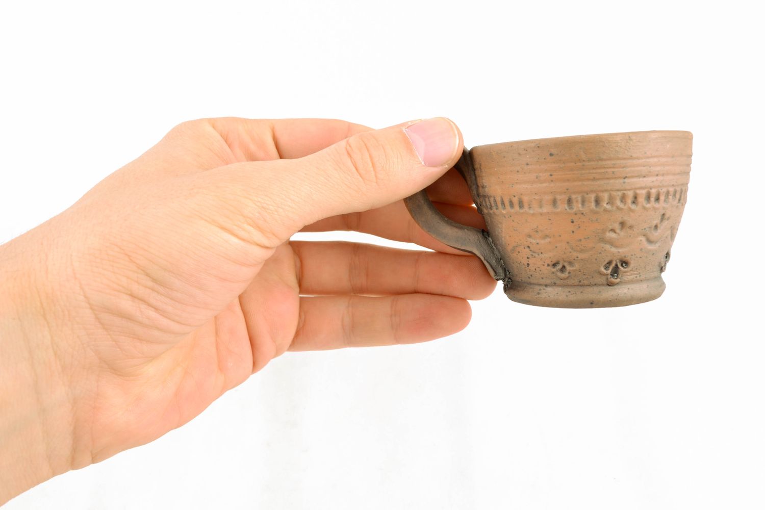 Tasse originale de céramique faite main 7 cl photo 2