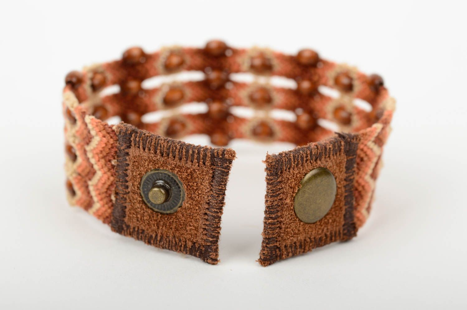 Hand-woven bracelet macrame bracelet handmade woven jewelry stylish bracelet photo 3
