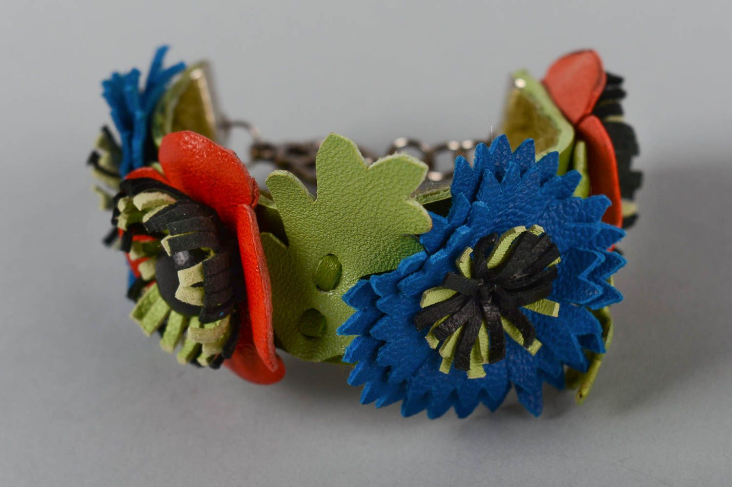 Handmade leather bracelet summer wrist bracelet jewelry designs gifts for her photo 4