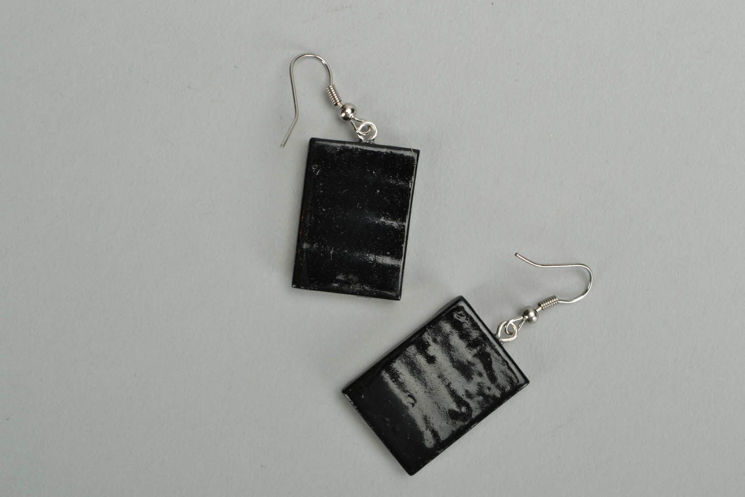 Polymer clay earrings Ancient Map photo 3