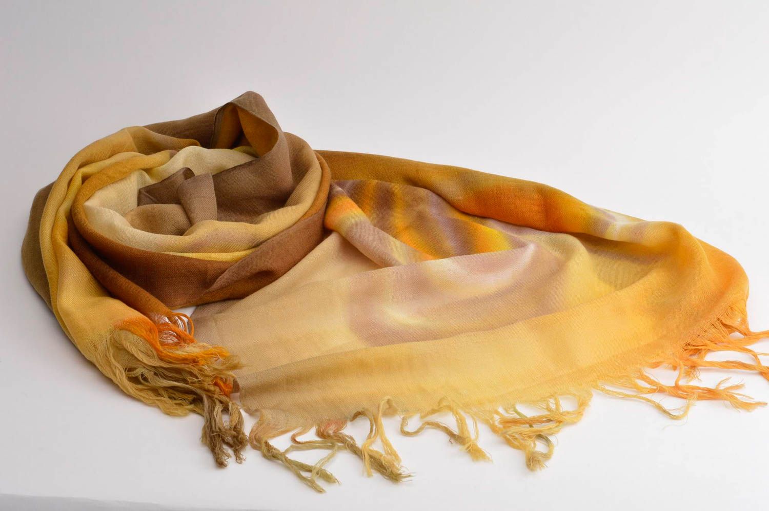 Bufanda de moda hecha a mano pañuelo de seda natural accesorio para mujer foto 3