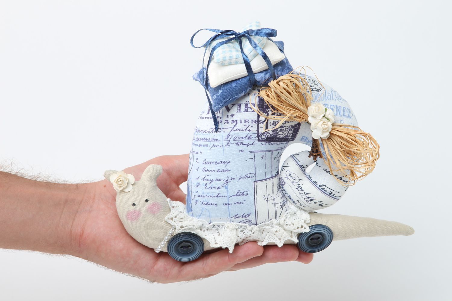 Unusual handmade soft toy stuffed fabric toy cool rooms decorative use only photo 6