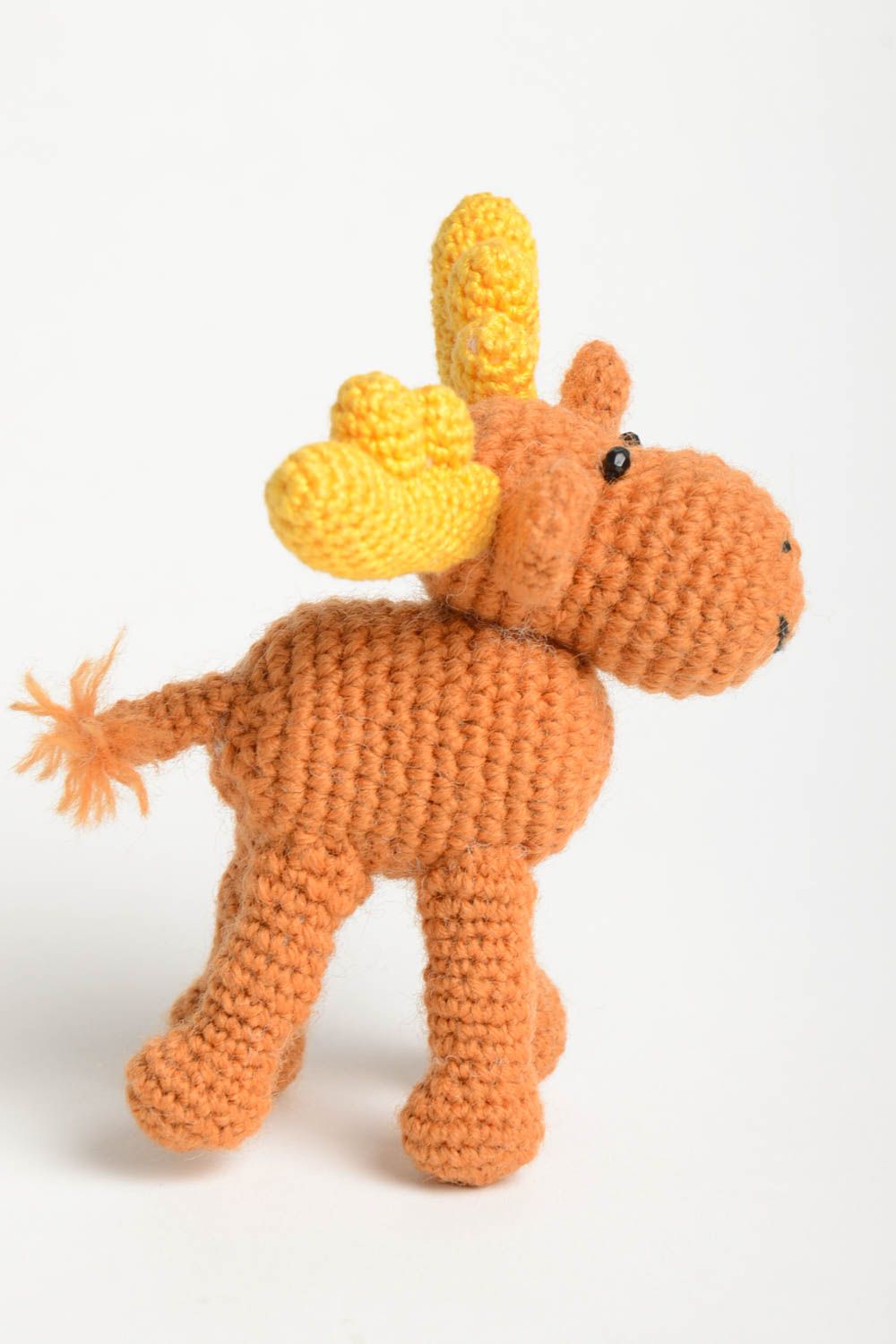 Jouet tricoté au crochet Peluche faite main Cadeau enfant original Cerf photo 5