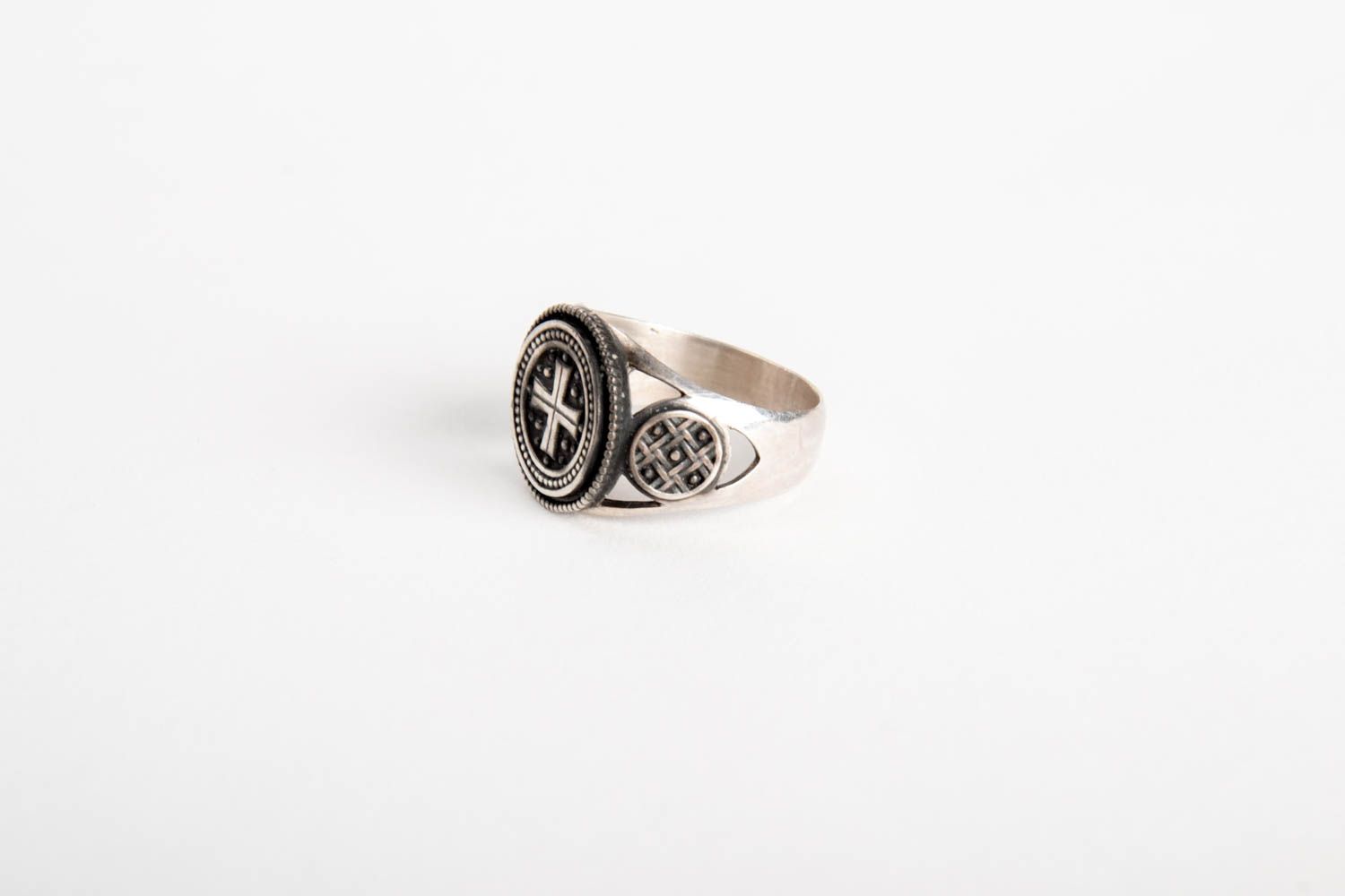 Handmade silver ring silver ring for men unusual ring gift for men silver ring photo 2