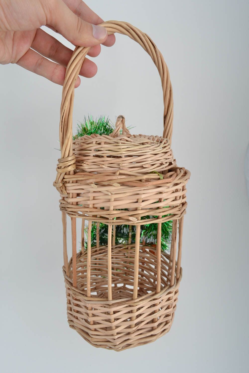 Beautiful handmade woven basket homemade Easter basket ideas designer accessory photo 5