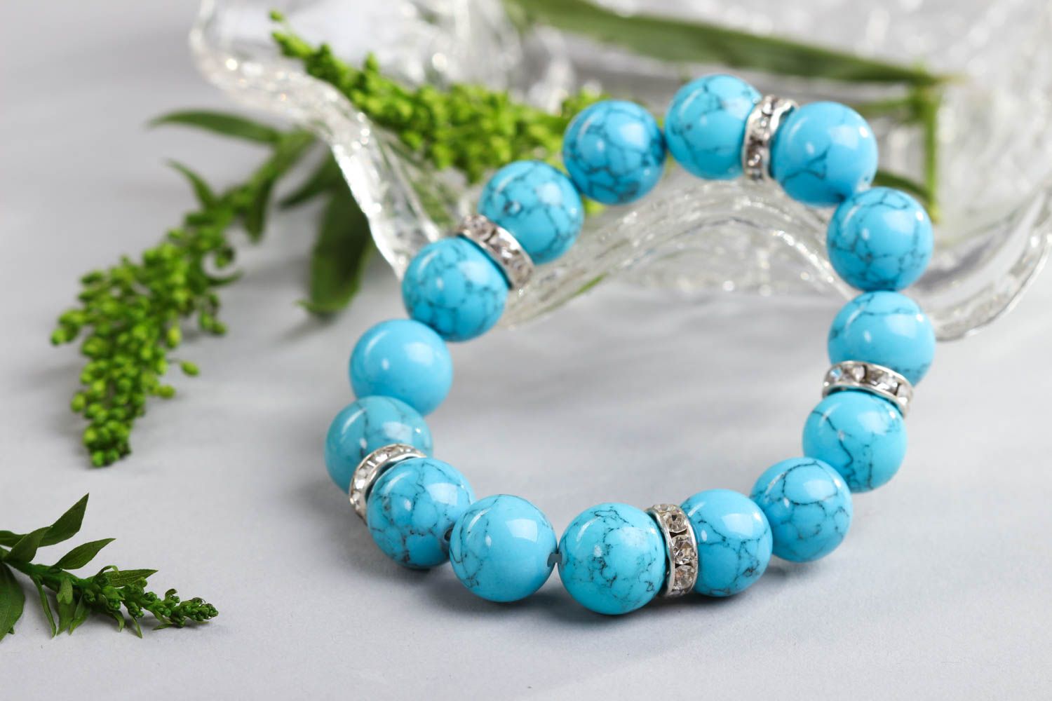 Hand-woven bracelet handmade turquoise bracelet designer jewelry for women photo 1