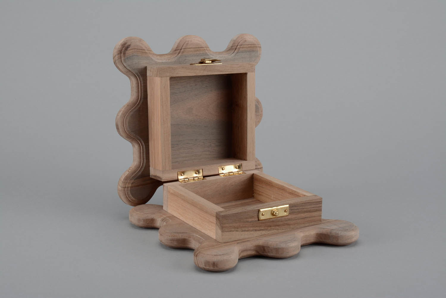 Wooden Box-Blank with Lock photo 1