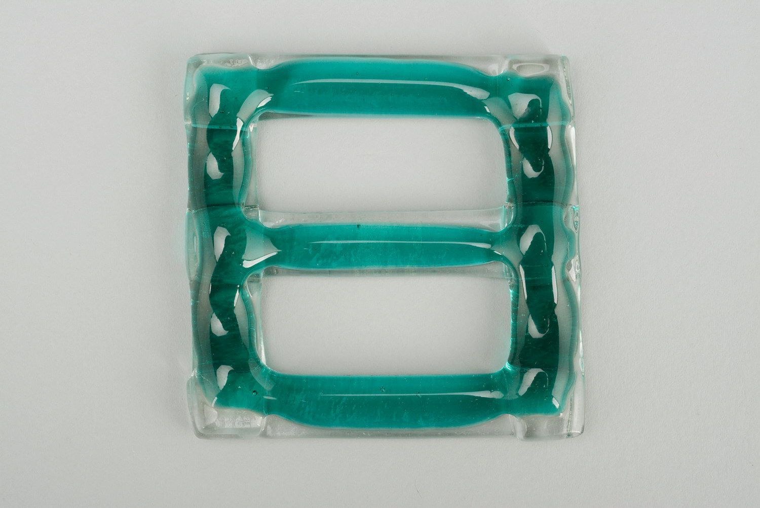 Schalanhänger aus Glas Menthol-Frische foto 1