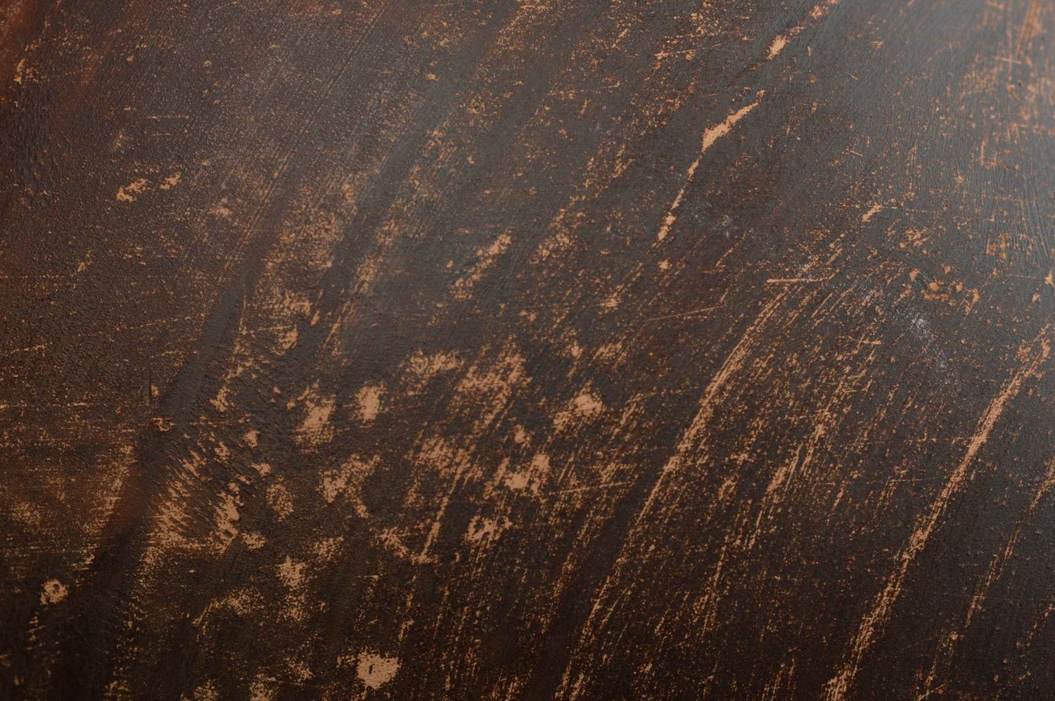 Cruche en céramique marron mat faite main avec anse 50 cl vaisselle écologique photo 5