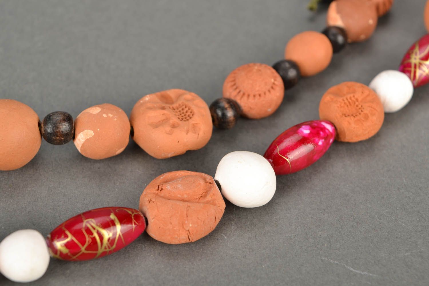 Clay necklace photo 3