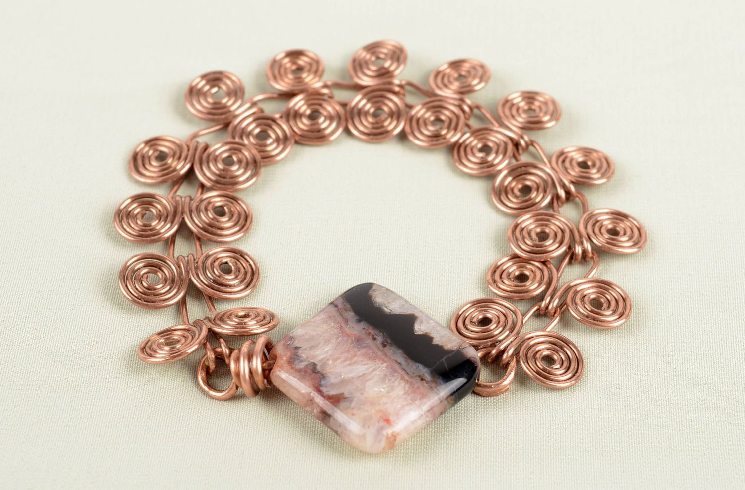 Copper bracelet handmade jewelry fashion accessories womens bracelets photo 5