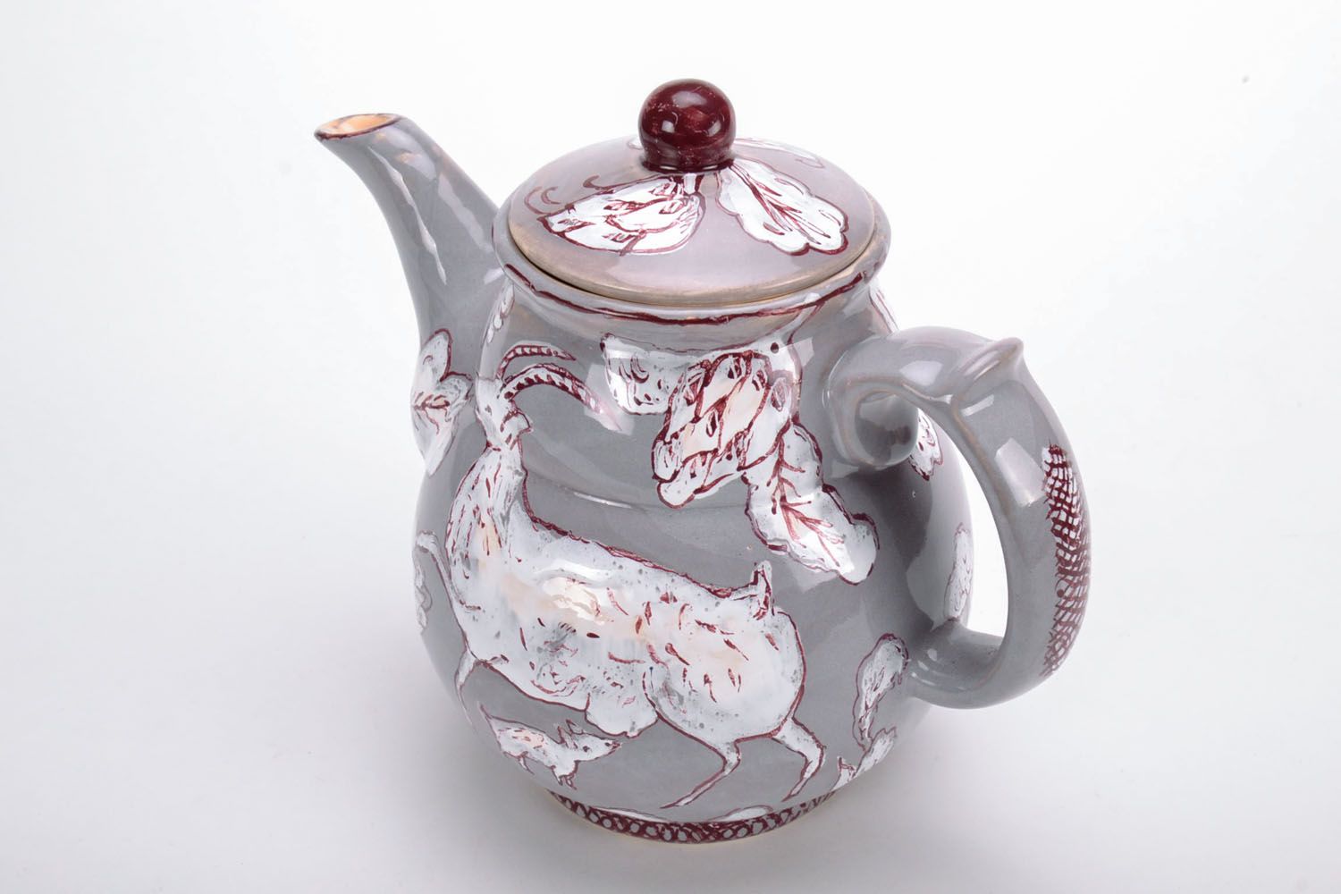 Hand painted teapot photo 2