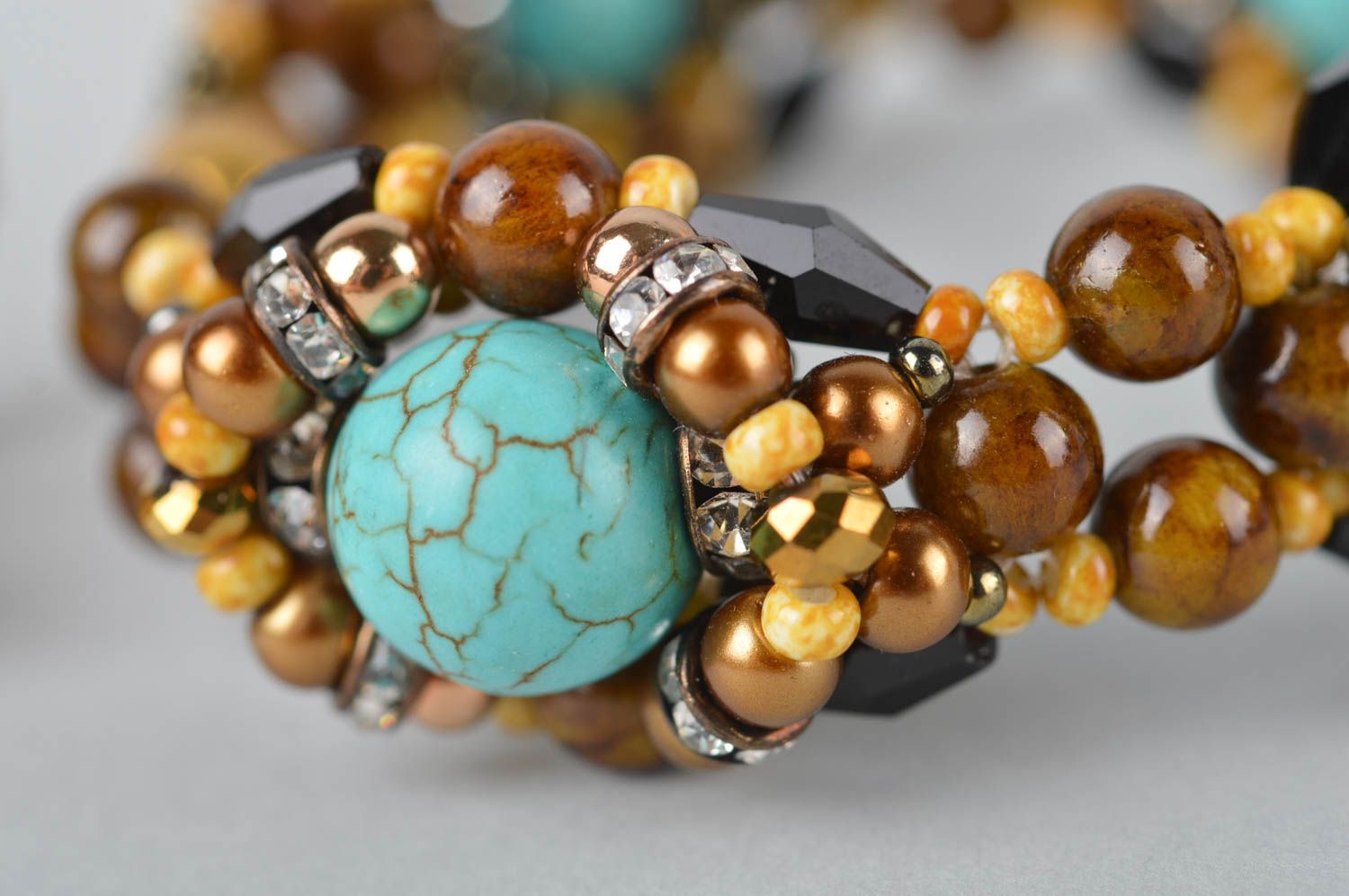 Handmade jewelry set beaded bracelet fashion ring designer accessories photo 5
