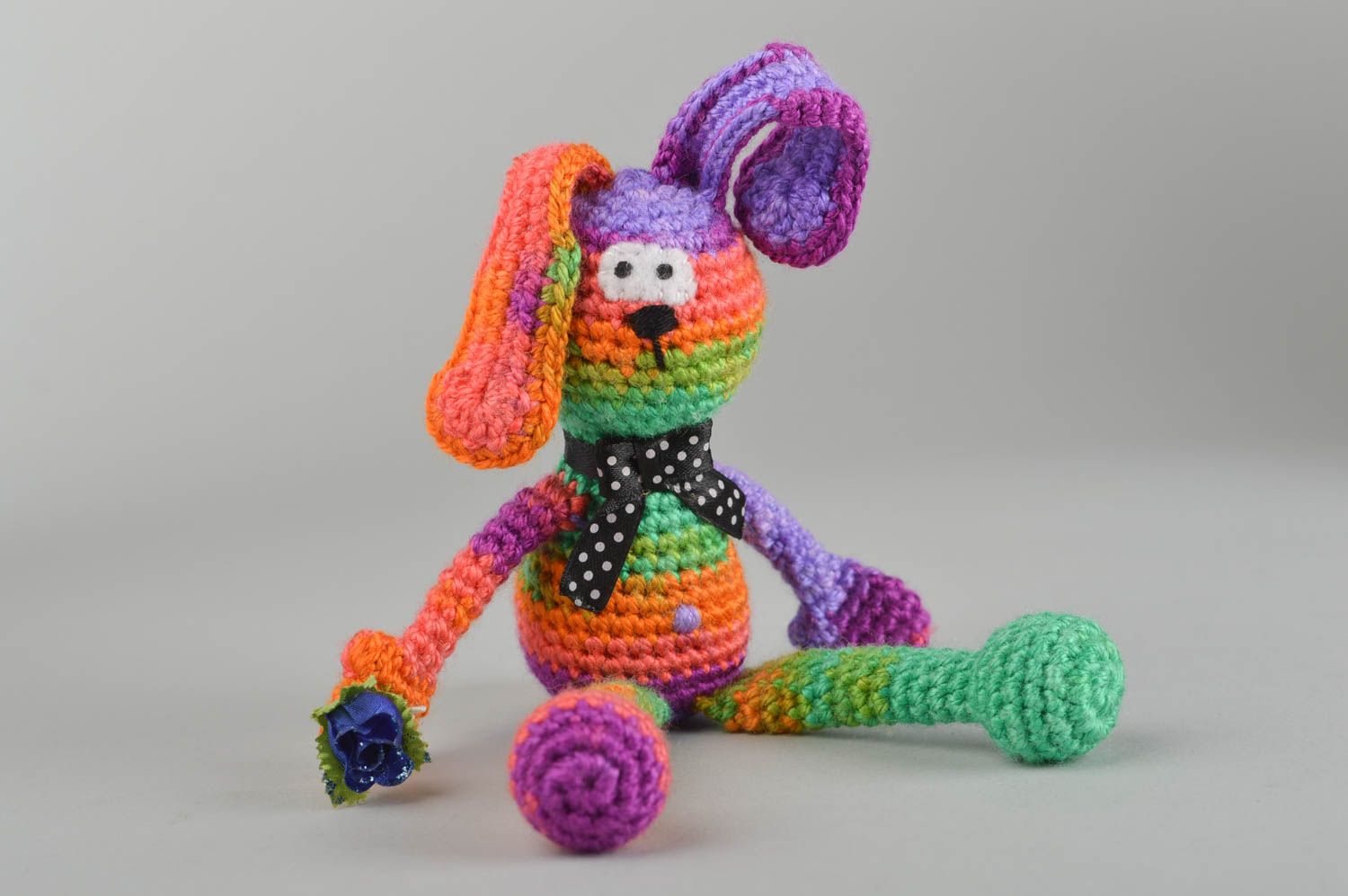 Handmade crochet toy animal toy rabbit toy classic toys gifts for children photo 4