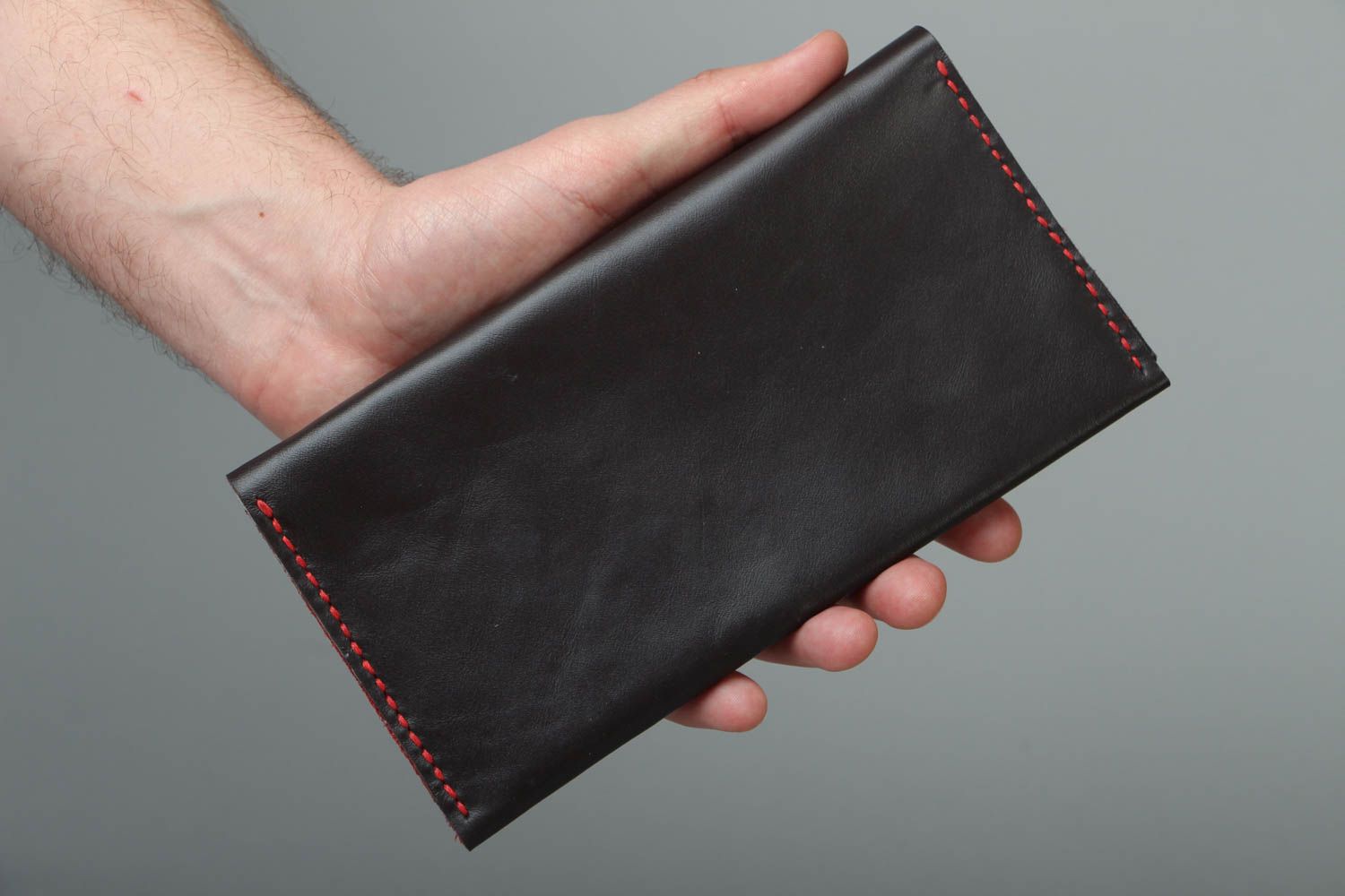 Handmade leather wallet photo 4