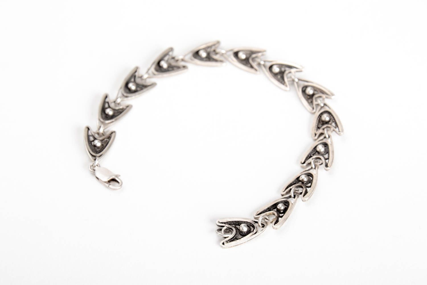 Украшение ручной работы серебряное украшение браслет из серебра художественный фото 5