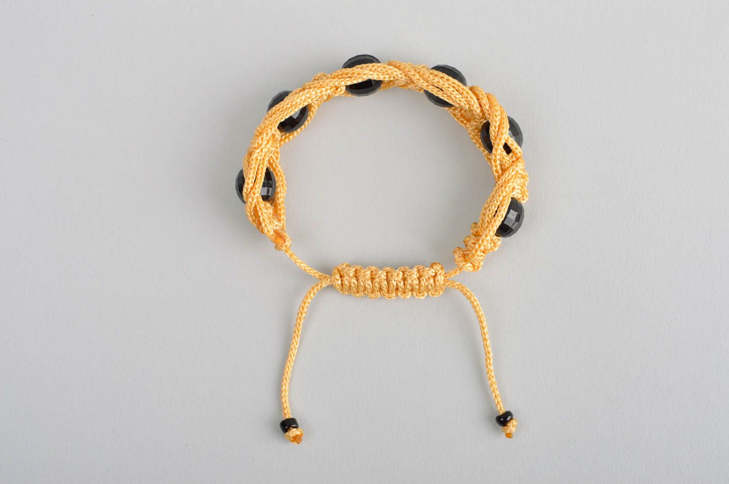 Handmade jewelry macrame bracelet string bracelet designer accessories gift idea photo 4