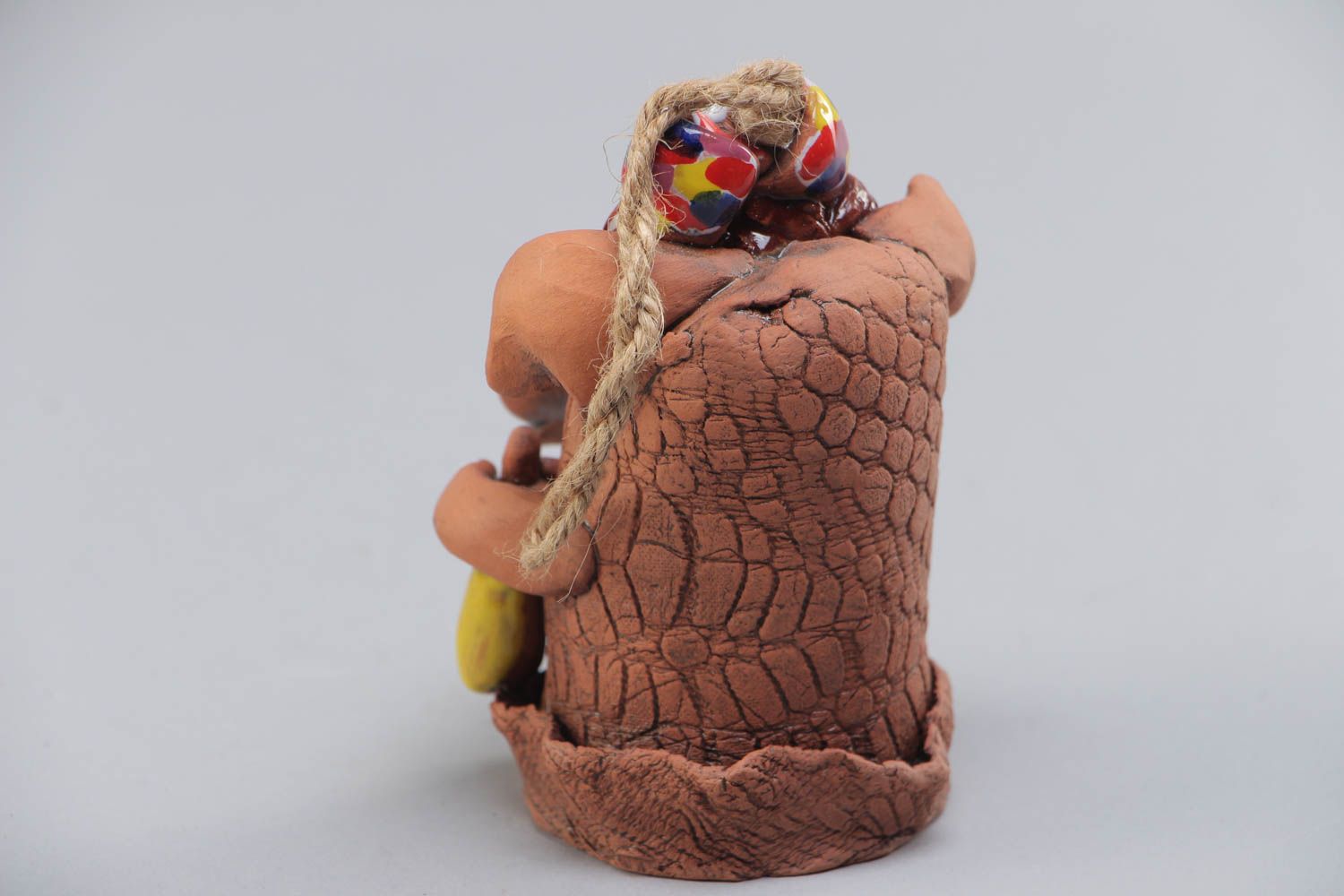 Künstler Interieur Anhänger Glocke in Form vom Schwein handmade für Haus Dekor foto 3
