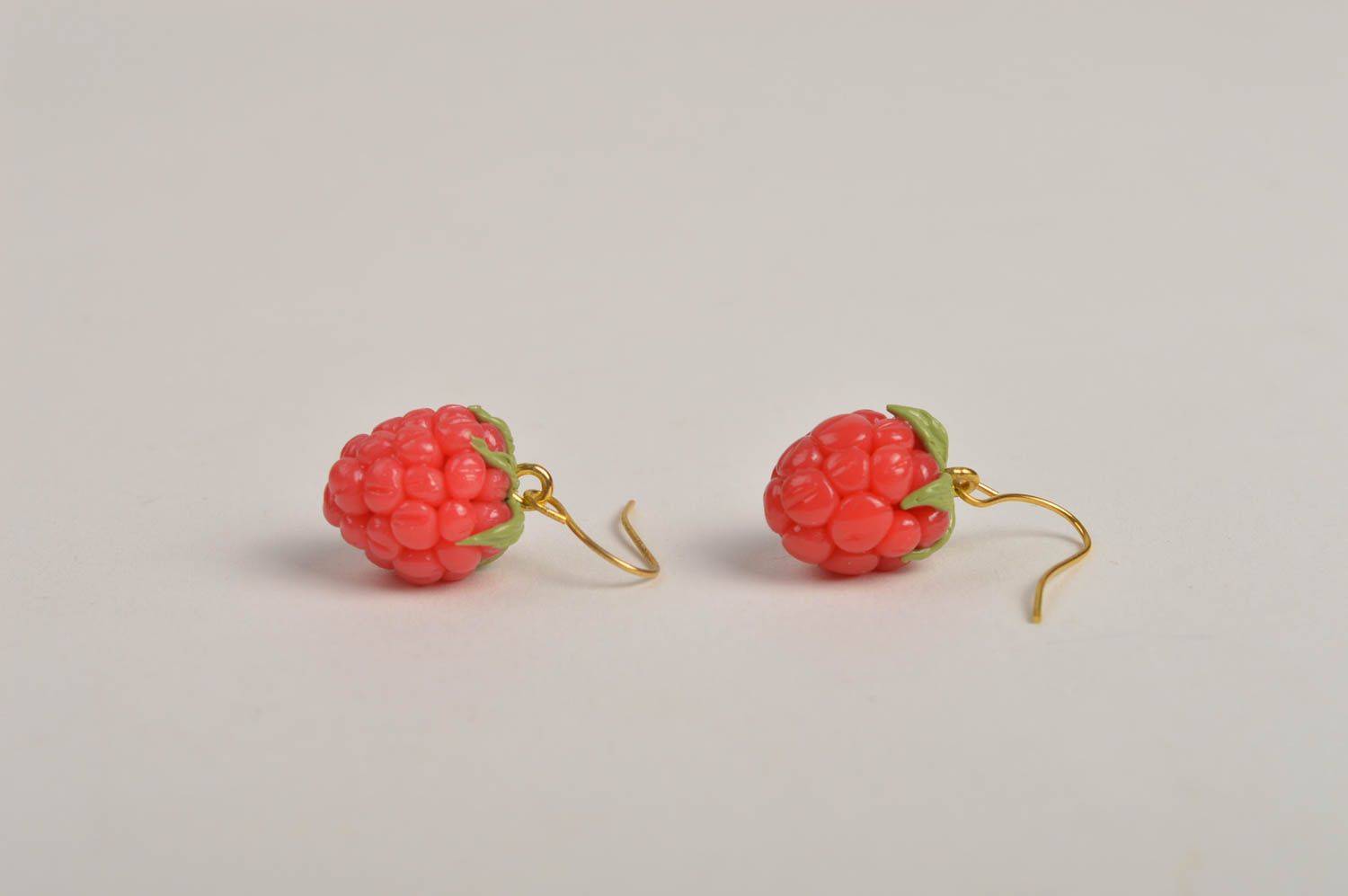 Stylish handmade plastic earrings cute dangle earrings artisan jewelry  photo 4