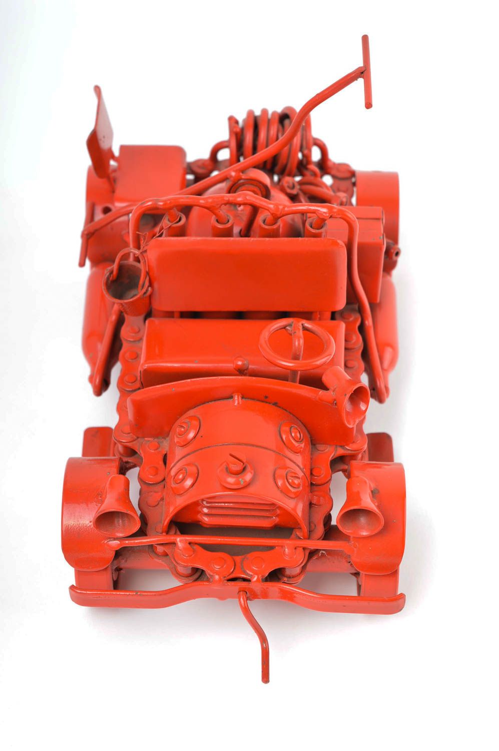 Figura de metal artesanal elemento decorativo regalo original camión de bomberos foto 3