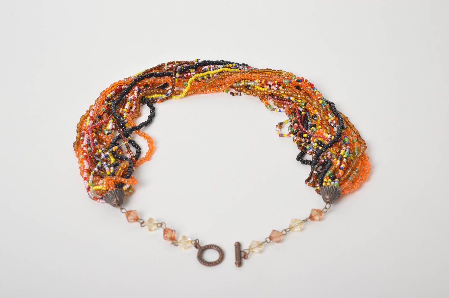 Collar de abalorios hecho a mano joyería artesanal para mujer regalo original foto 3